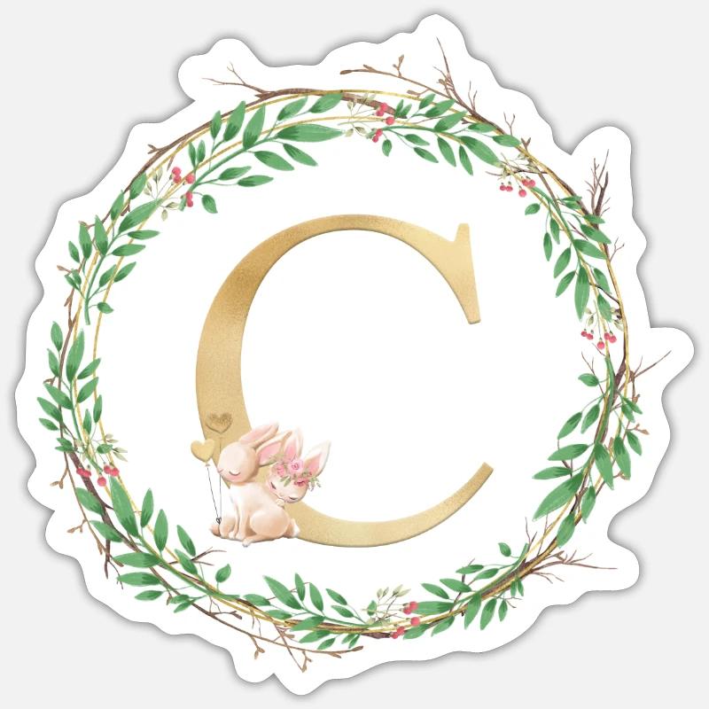 Customizable MonogramO Sticker size S (10 x 10 cm)