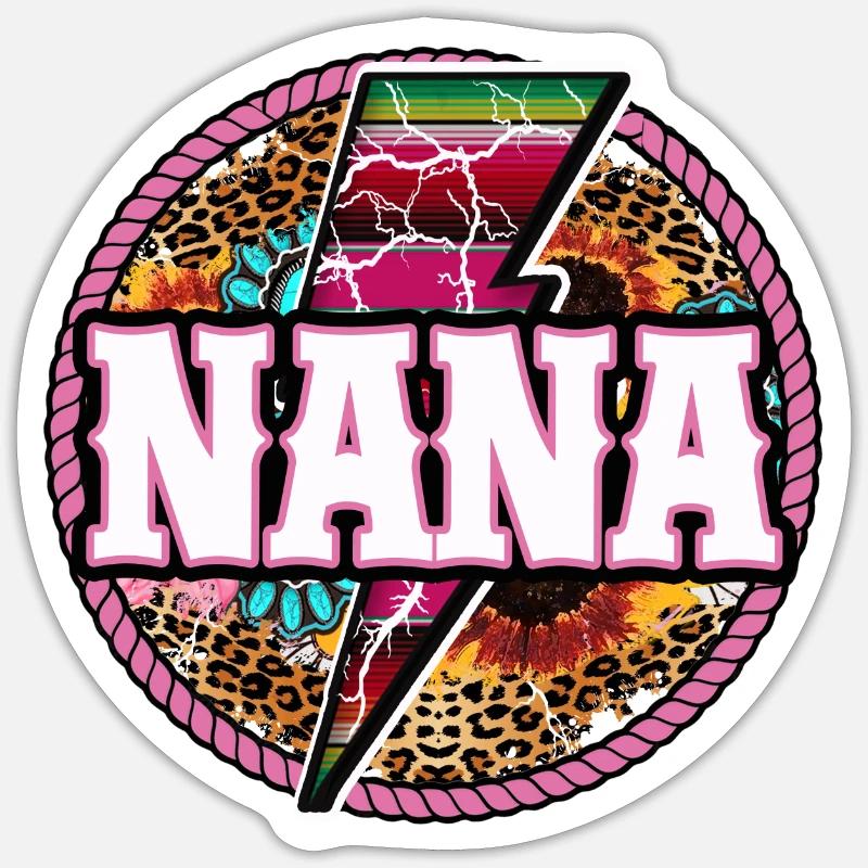 Nana Blitz - Sticker Größe S (10 x 10 cm) - Mattweiß