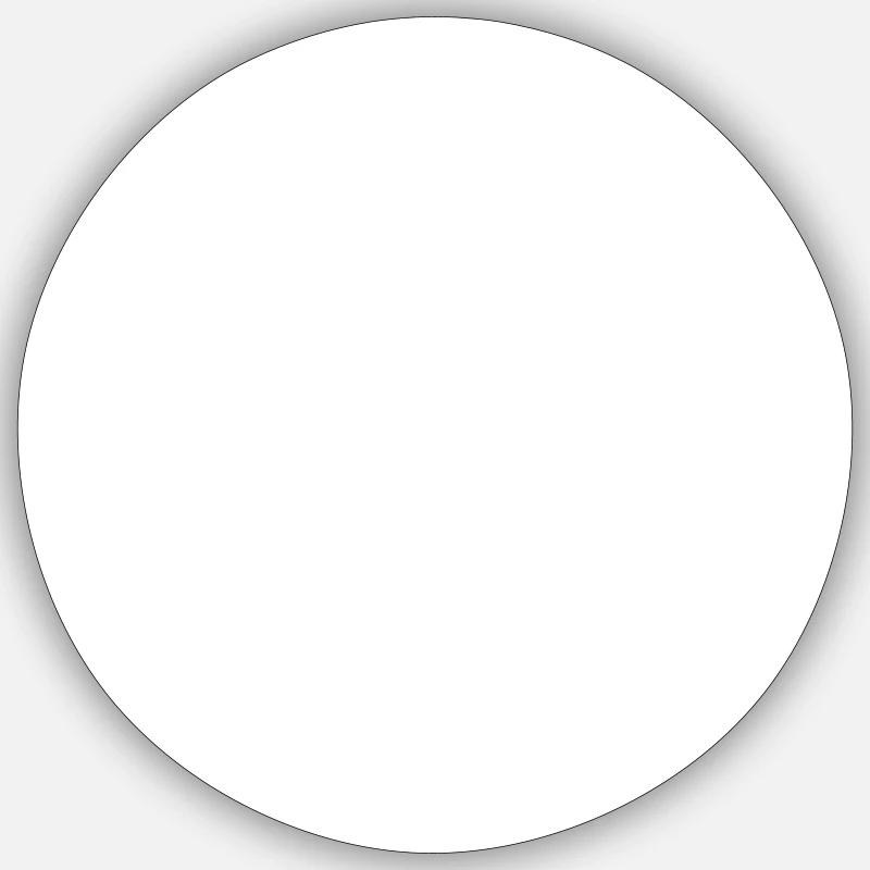 Circle empty symbol placeholder - Sticker size S (10 x 10 cm) - white matte