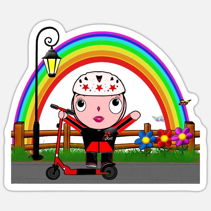 Annabelle - Sticker taille S (10 x 10 cm) - blanc mat