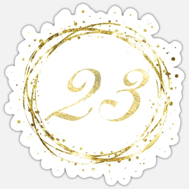 23 - Sticker size S (10 x 10 cm) - white matte