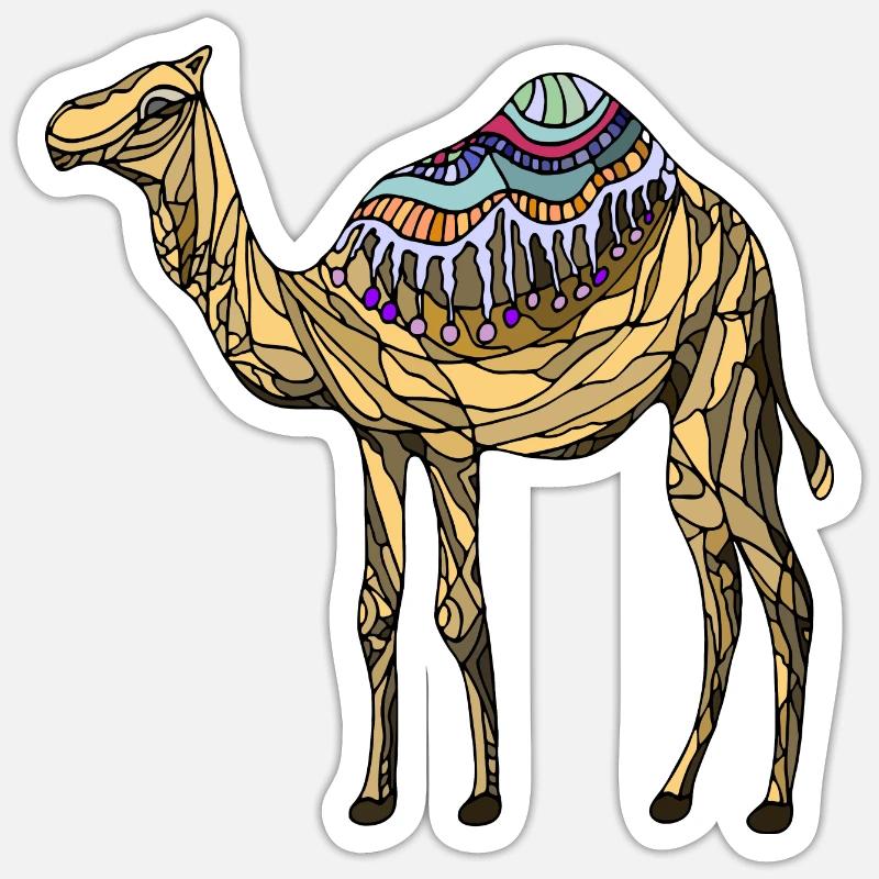 Kamel Sticker Größe S (10 x 10 cm)