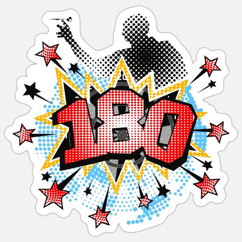 Dard - Sticker taille S (10 x 10 cm) - blanc mat