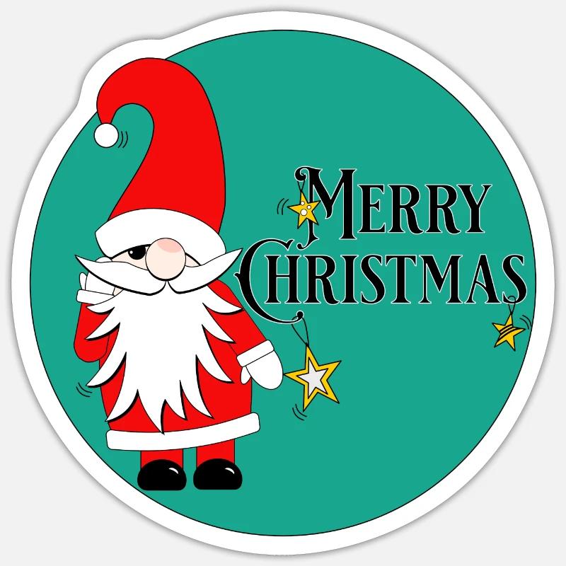 Joyeux Noël - Sticker taille S (10 x 10 cm) - blanc mat