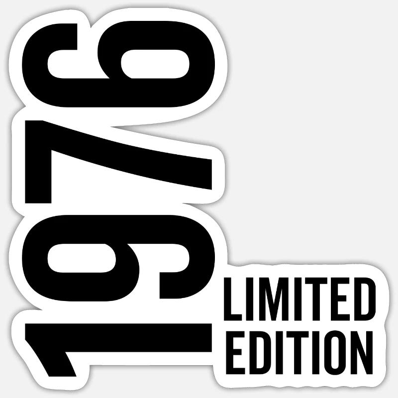 1976 Édition limitée - Sticker taille S (10 x 10 cm) - blanc mat