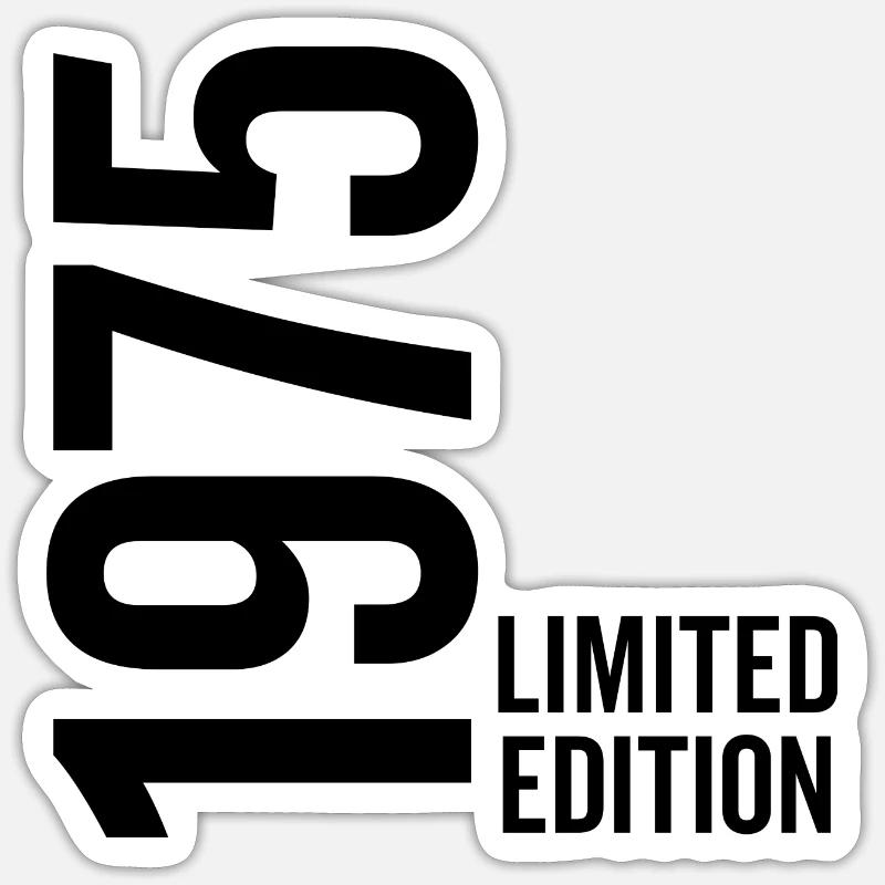 1975 Édition limitée - Sticker taille S (10 x 10 cm) - blanc mat