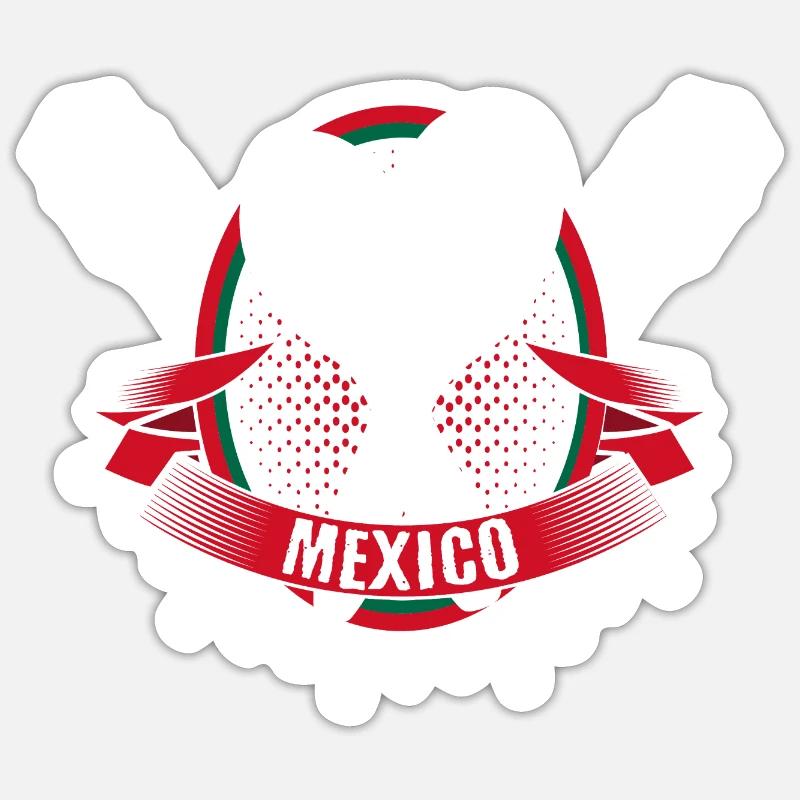 Mexiko Salsa Stolz Geschenkidee - Sticker Größe S (10 x 10 cm) - Mattweiß