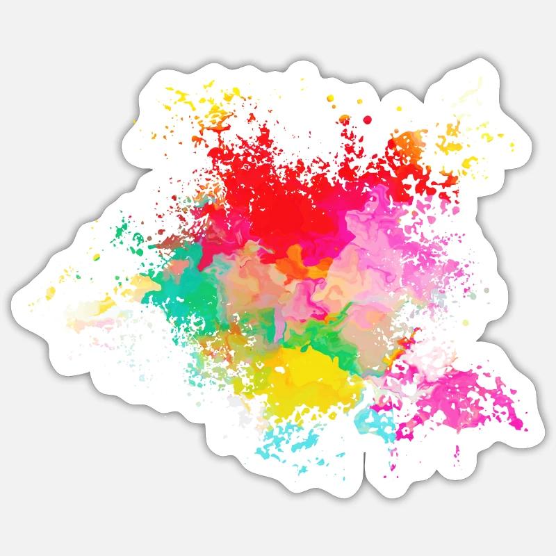 Psychedelic - Sticker size S (10 x 10 cm) - white matte