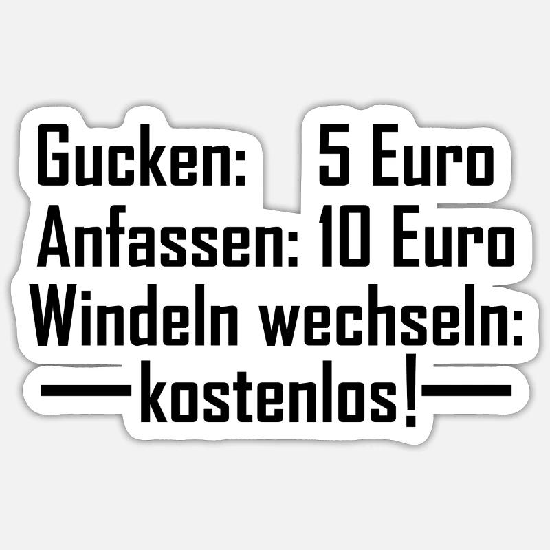 windeln wechseln Sticker Größe S (10 x 10 cm)
