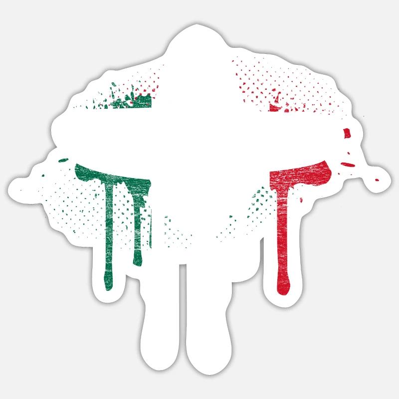 Mexiko Siesta Geschenkidee Sticker Größe S (10 x 10 cm)