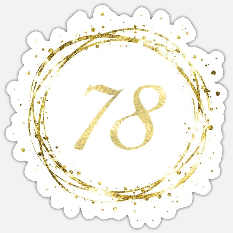 78 - Sticker taille S (10 x 10 cm) - blanc mat