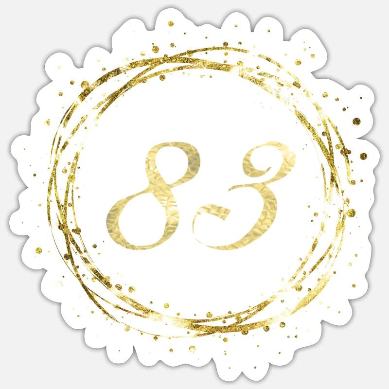 83 - Sticker taille S (10 x 10 cm) - blanc mat