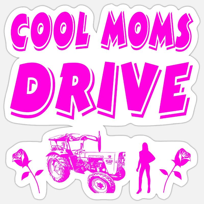 Tractor - Sticker size S (10 x 10 cm) - white matte