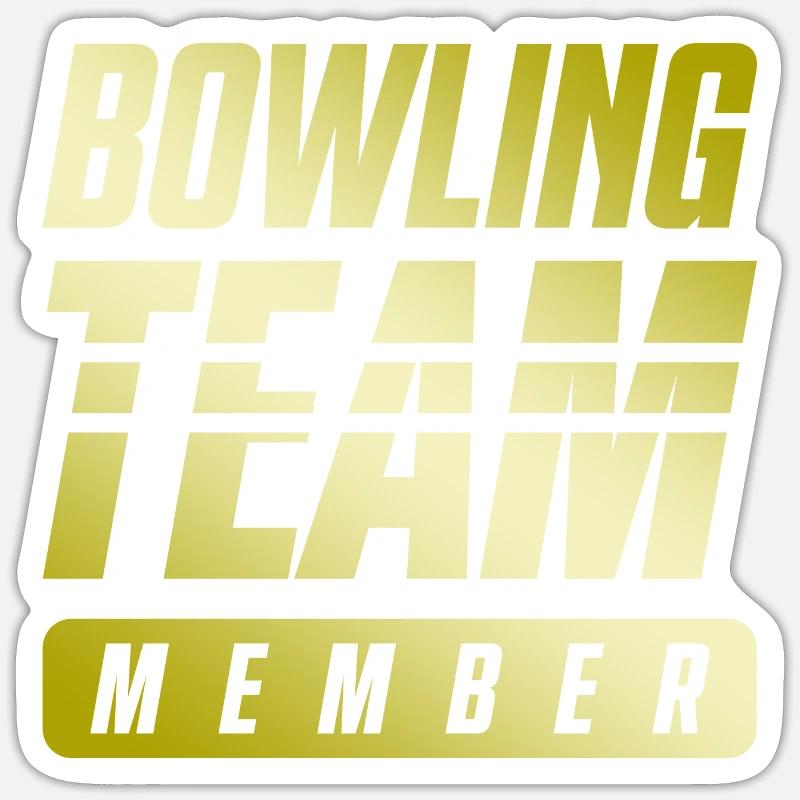 Bowling Team Sticker size S (10 x 10 cm)