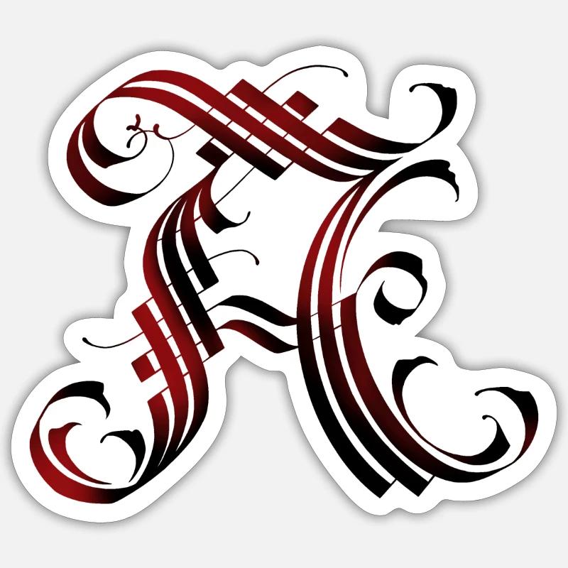 Buchstabe A - Sticker Größe S (10 x 10 cm) - Mattweiß