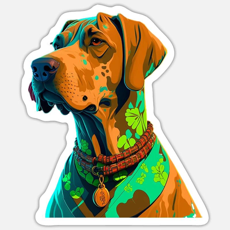Scooby - Sticker Größe S (10 x 10 cm) - Mattweiß