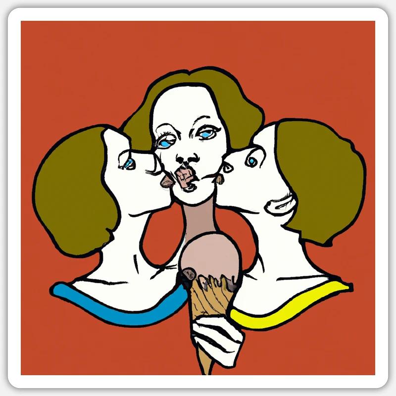 sharing is caring Sticker Größe S (10 x 10 cm)
