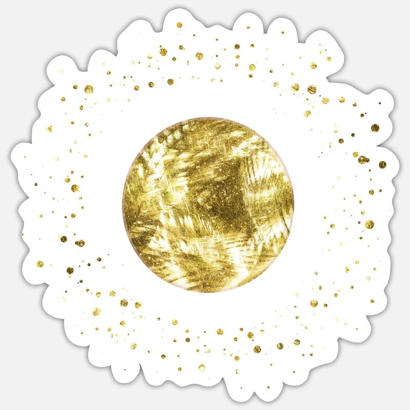 Sphère - Sticker taille S (10 x 10 cm) - blanc mat