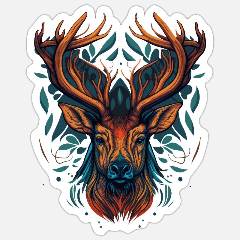 Doe - Sticker size S (10 x 10 cm) - white matte