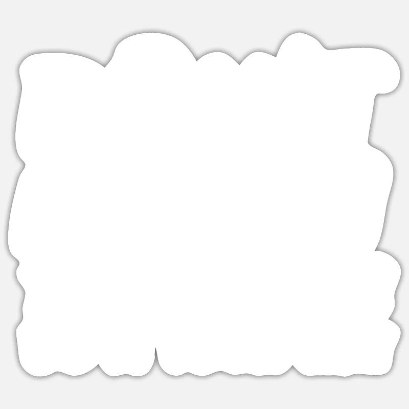 Lyt ikke til andre Gør det på din måde - Sticker størrelse S (10 x 10 cm) - mat hvid
