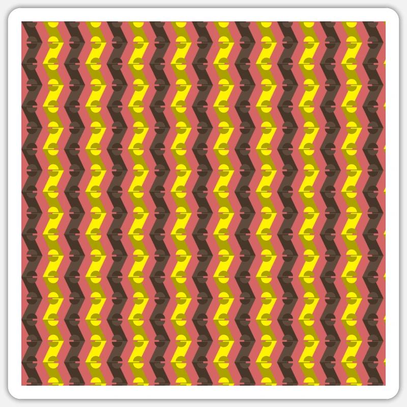 colorful pattern buntes Muster color pattern Sticker size S (10 x 10 cm)