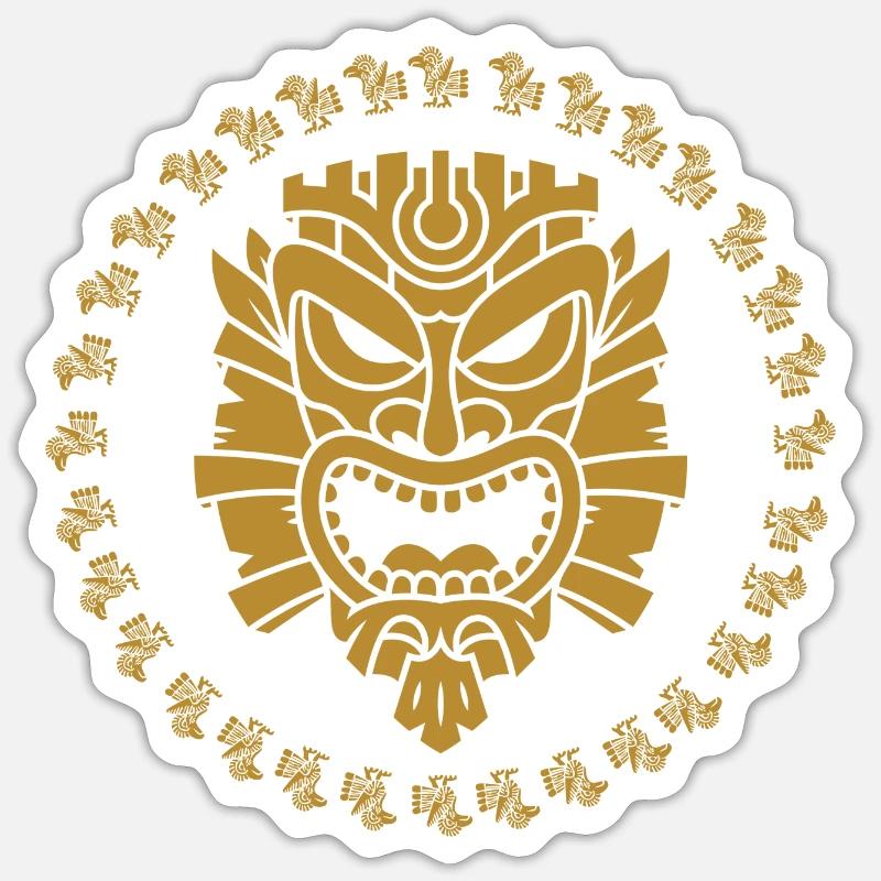 Mystical Signs Masks Figures and Patterns Sticker size S (10 x 10 cm)