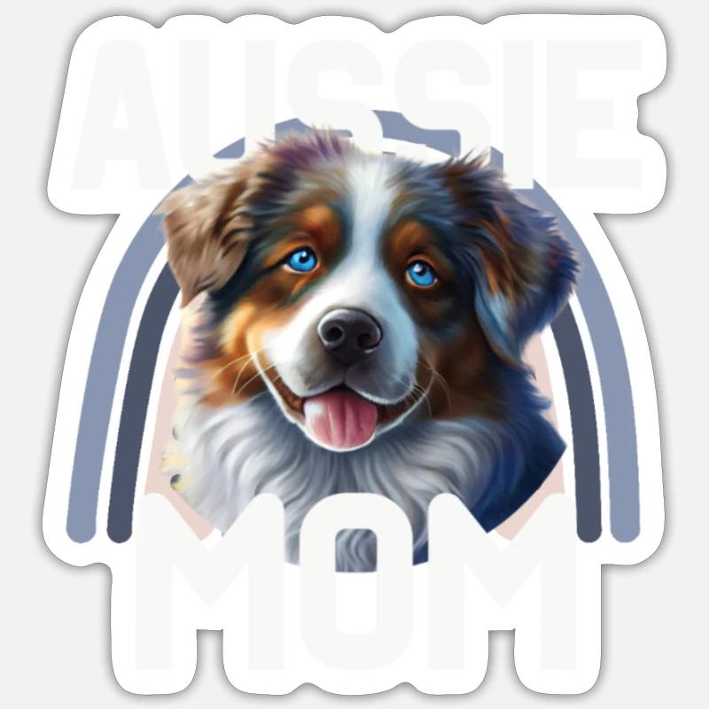 Australian Shepherd - Sticker size S (10 x 10 cm) - white matte