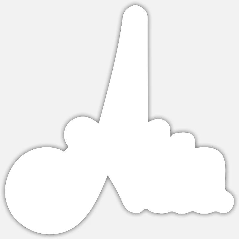 Aclo. Blanc de base Sticker taille S (10 x 10 cm)