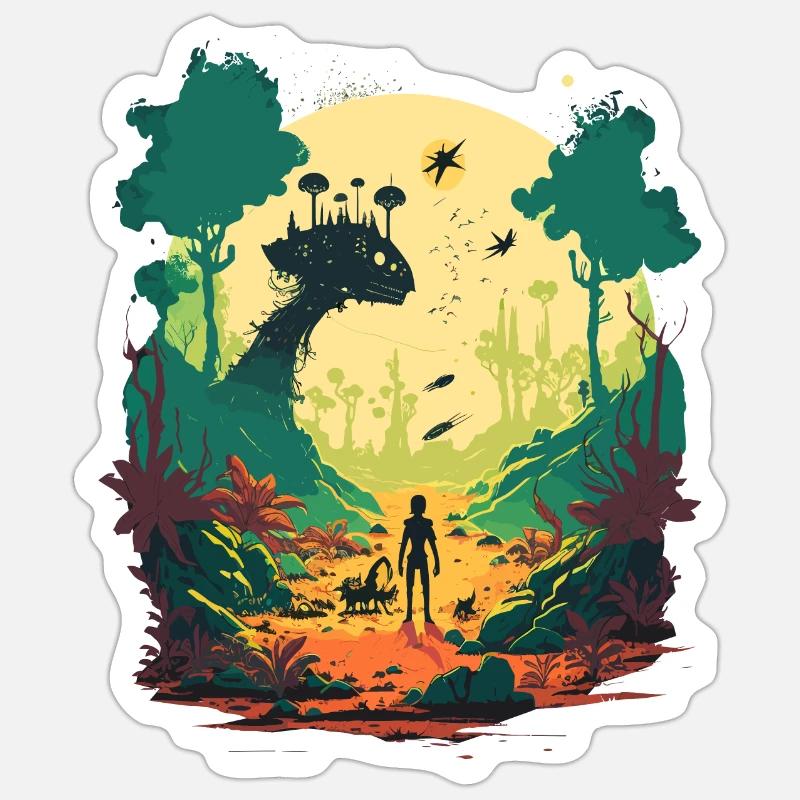 greys - Sticker size S (10 x 10 cm) - white matte