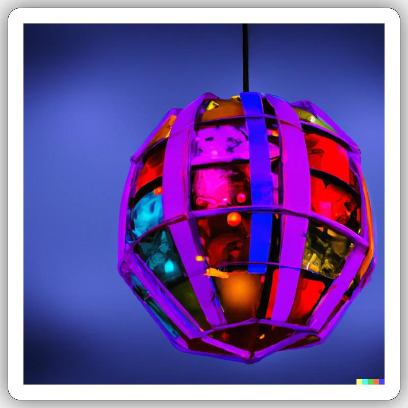 explodierende weihnachtskugel Sticker Größe S (10 x 10 cm)