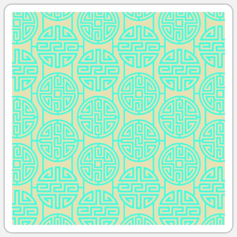 Modèle chinois Sticker taille S (10 x 10 cm)