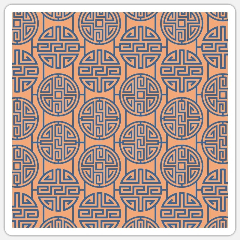 Modèle chinois Sticker taille S (10 x 10 cm)
