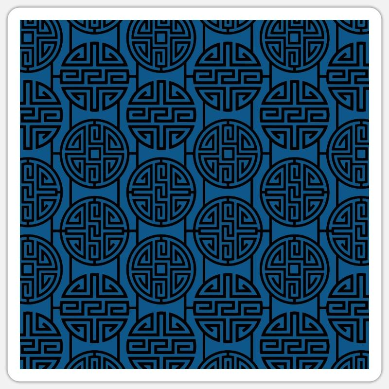 Modèle chinois Sticker taille S (10 x 10 cm)