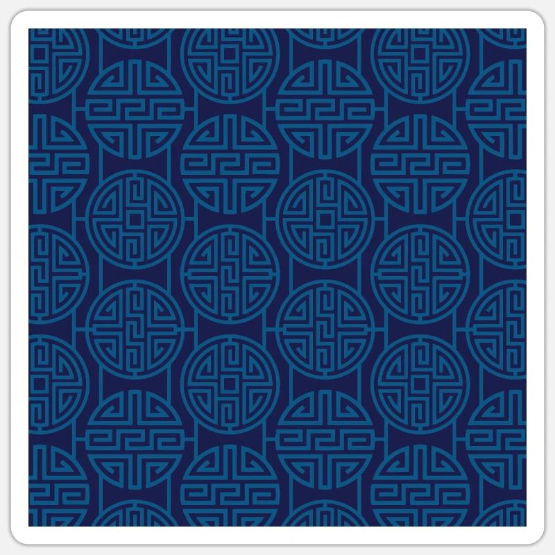 Chinese pattern Sticker size S (10 x 10 cm)