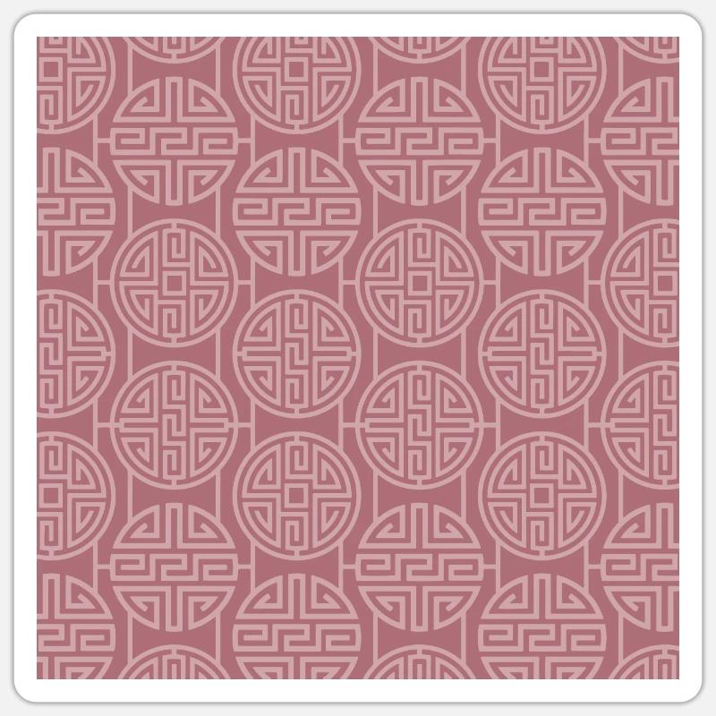 Chinese pattern Sticker size S (10 x 10 cm)