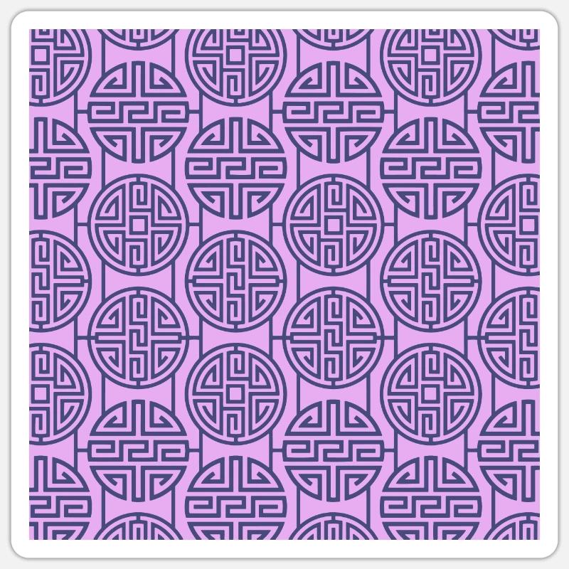 Chinese pattern Sticker size S (10 x 10 cm)