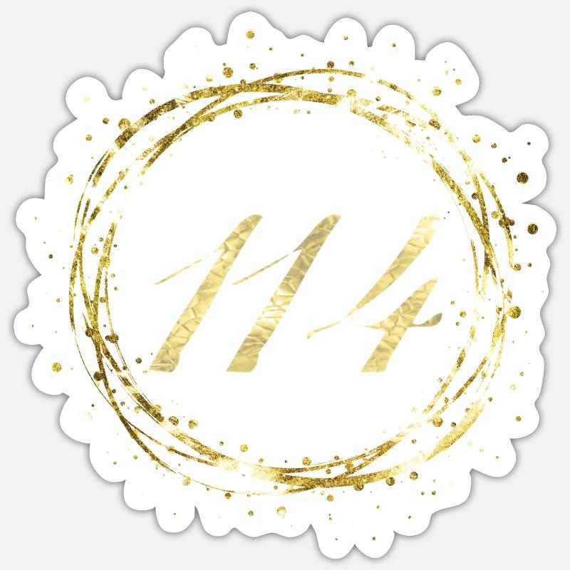 114 - Sticker taille S (10 x 10 cm) - blanc mat