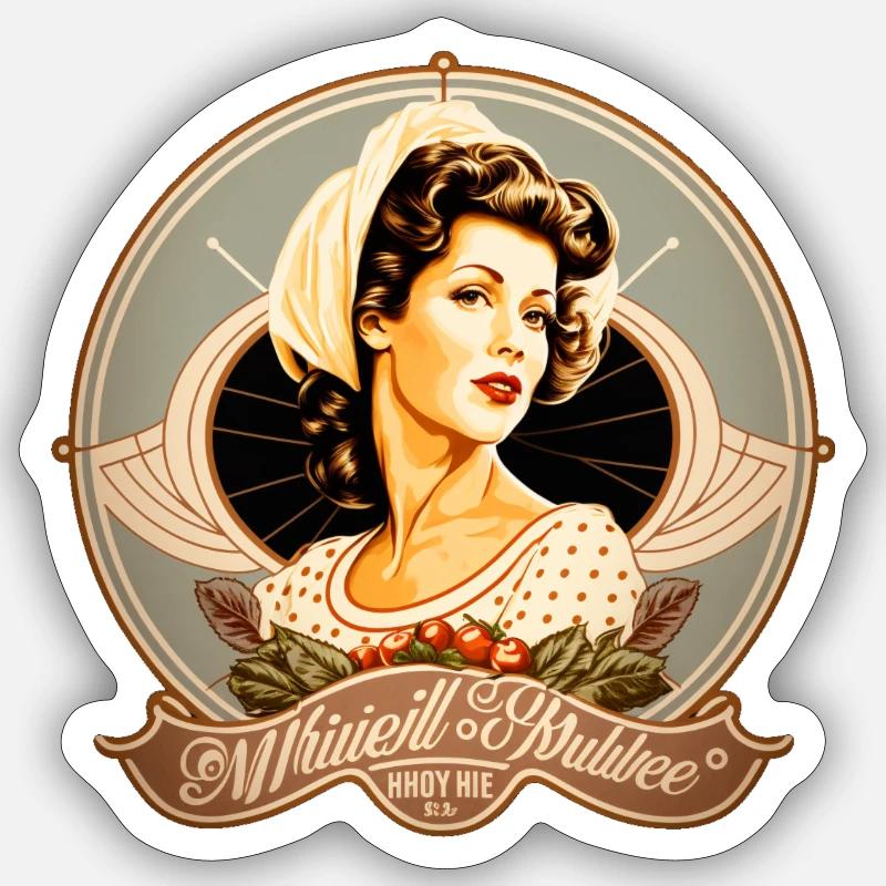 Perfekte Ehefrau Sticker Größe S (10 x 10 cm)