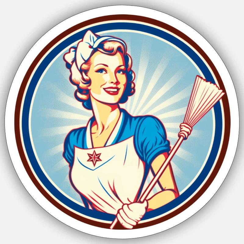 Perfekte Ehefrau Sticker Größe S (10 x 10 cm)