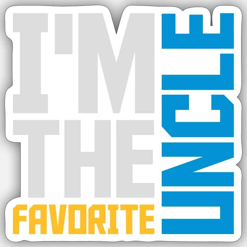 at The Favorite Uncle - Sticker size S (10 x 10 cm) - white matte