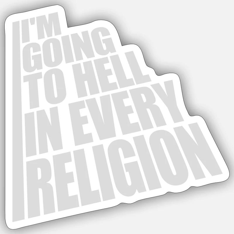 im going to hell Sticker Größe S (10 x 10 cm)