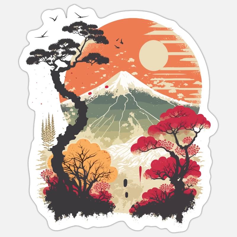 Far Eastern Sticker size S (10 x 10 cm)