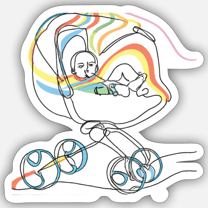 Sticker taille S (10 x 10 cm) - 