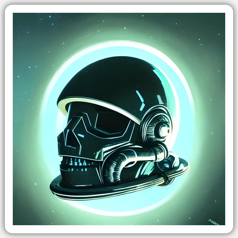 Héros de l’espace - Sticker taille S (10 x 10 cm) - blanc mat