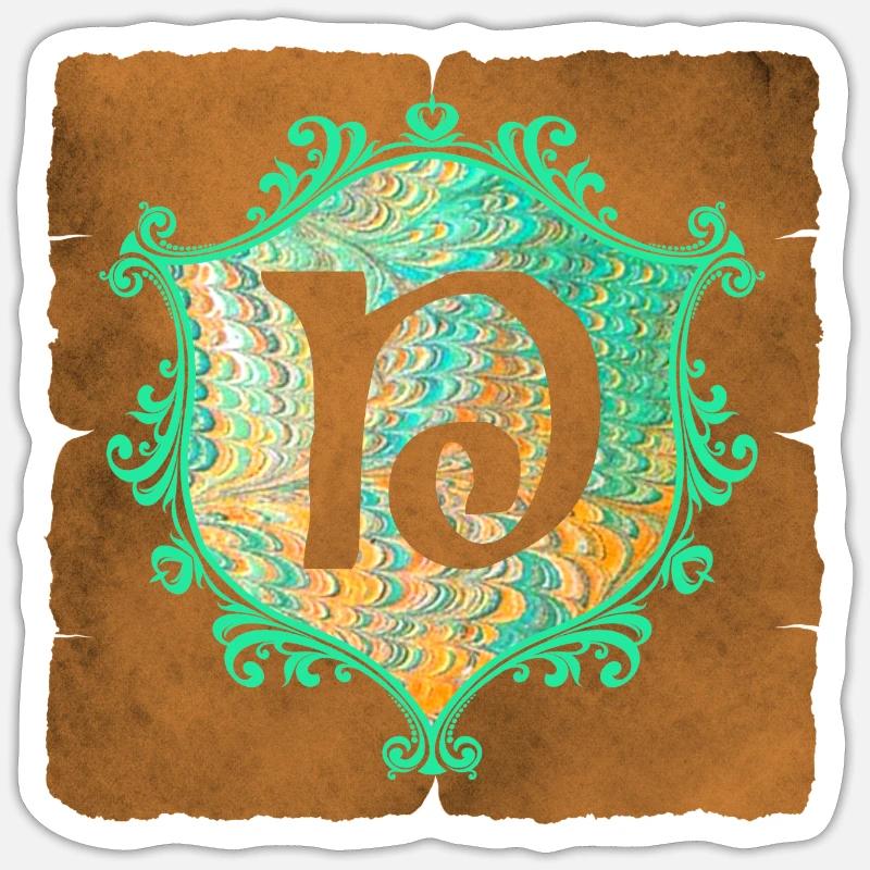 E 36 n - Sticker size S (10 x 10 cm) - white matte