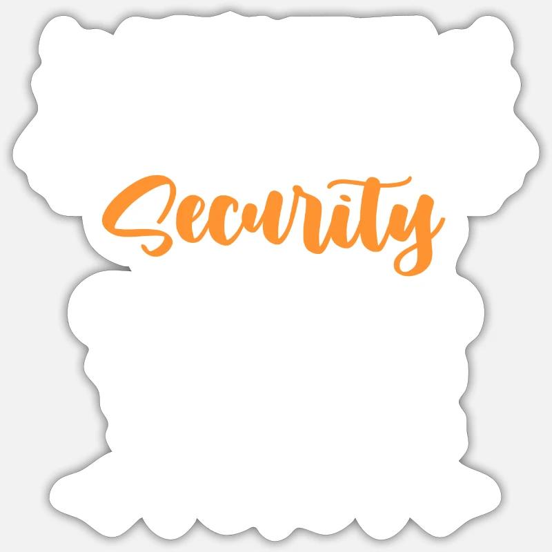 Sécurité Sécurité Travail de nuit - Sticker taille S (10 x 10 cm) - blanc mat