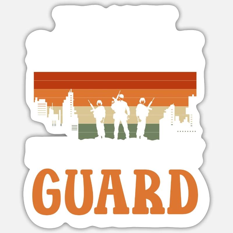 Videur d’agent de sécurité Sticker taille S (10 x 10 cm)