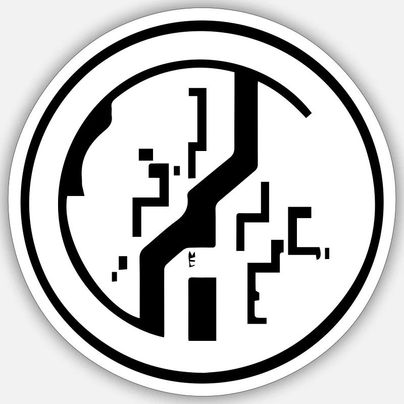 Emblem - Sticker size S (10 x 10 cm) - white matte