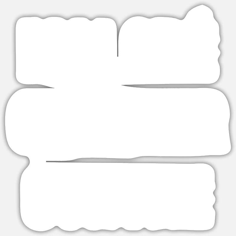 malgré que par contre - Sticker taille S (10 x 10 cm) - blanc mat