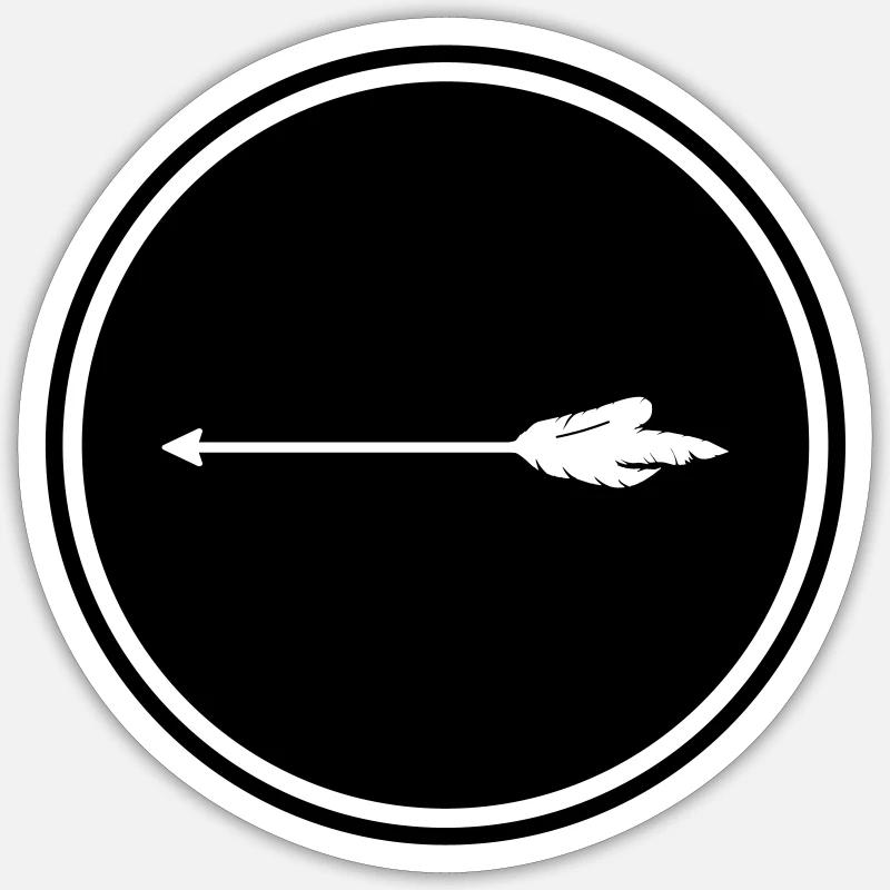 icône flèche Sticker taille S (10 x 10 cm)